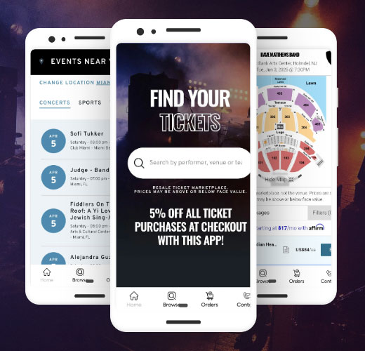 ticket website app